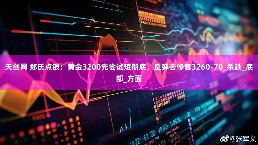 天创网 郑氏点银：黄金3200先尝试短期底，反弹去修复3260-70_杀跌_底部_方面